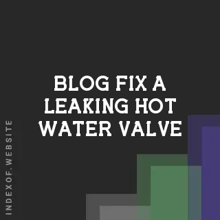 How to Fix a Leaking Hot Water Valve in the Bathtub: DIY Repair Guide | Logo - Indexof